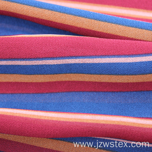 polyester chiffon stripe fabric multiple colors available
